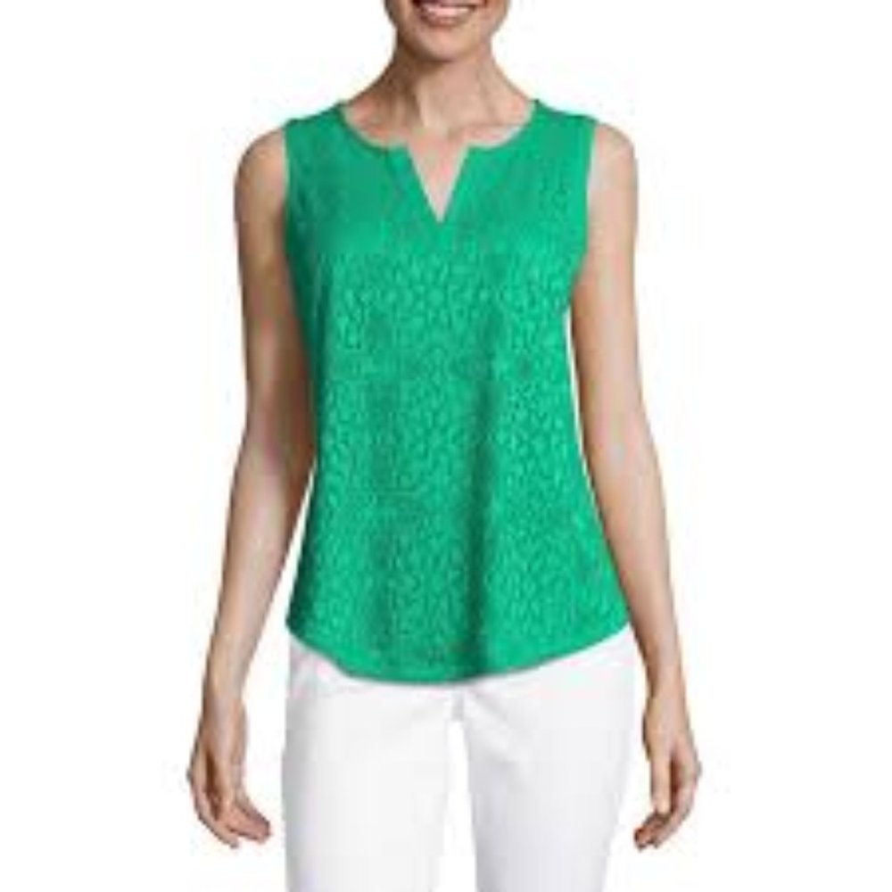 Liz Claiborne Womens Lace Front Tank New With Tags
